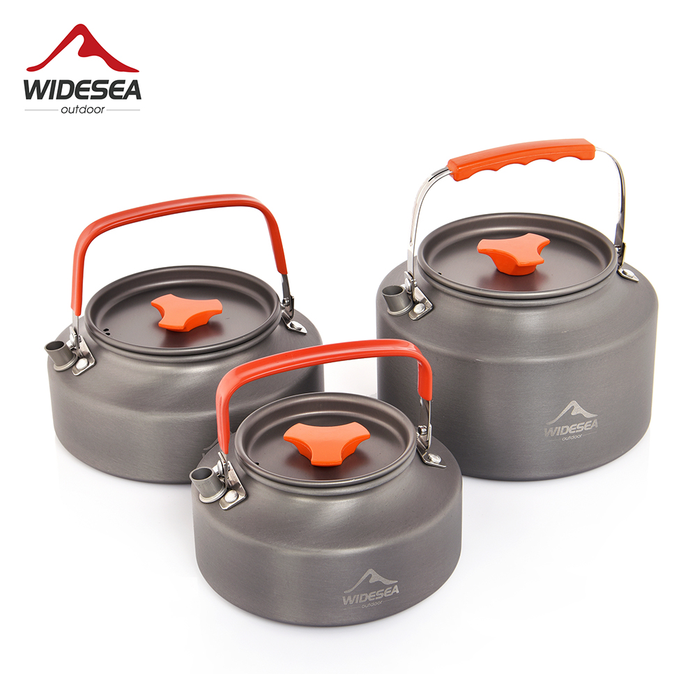 Camping Cooking Gear - Wideea-hervidor de agua para acampada, vajilla