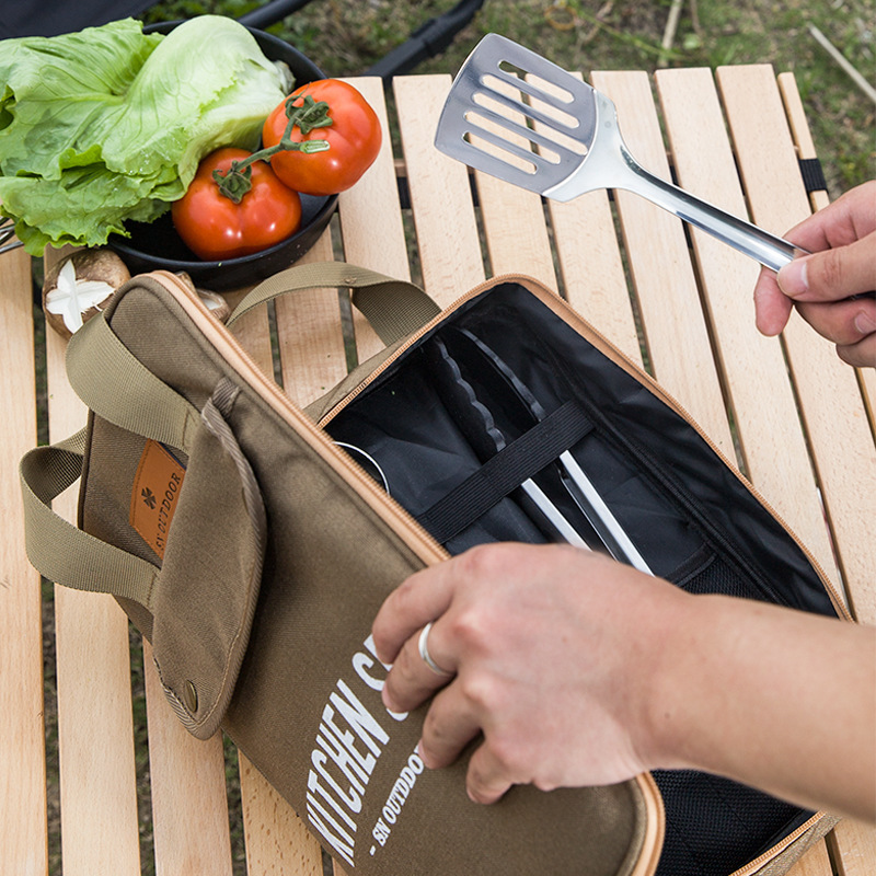 Camping Cooking Gear - Juego de Utensilios de Cocina para