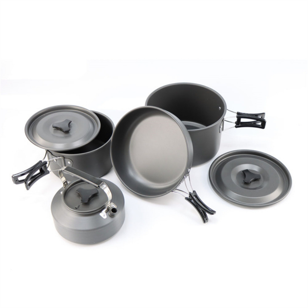 Nesting Camping Cooking Set - Juego de Cocina para Acampar al