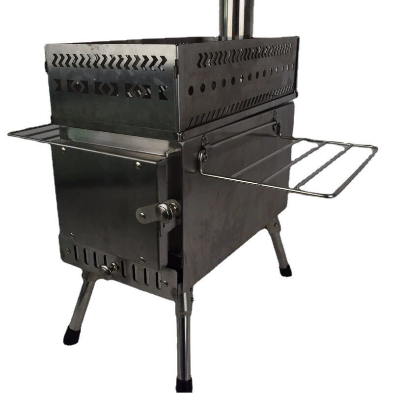 Camping Cooking Fire Stove - Estufa de Leña Plegable de Acero