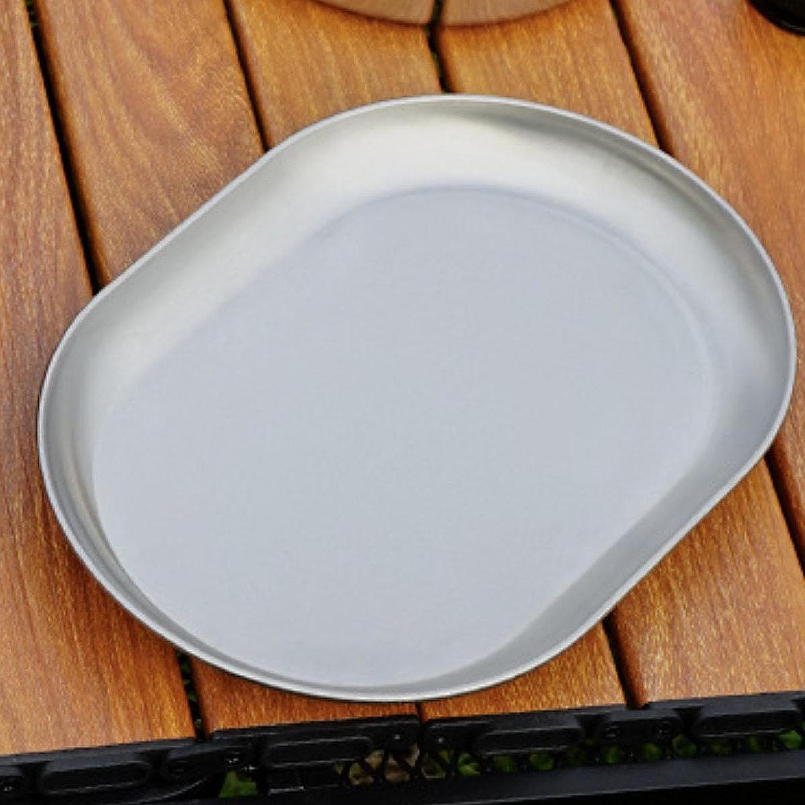Camping Cooking Plate - Plato de Camping de Acero Inoxidable