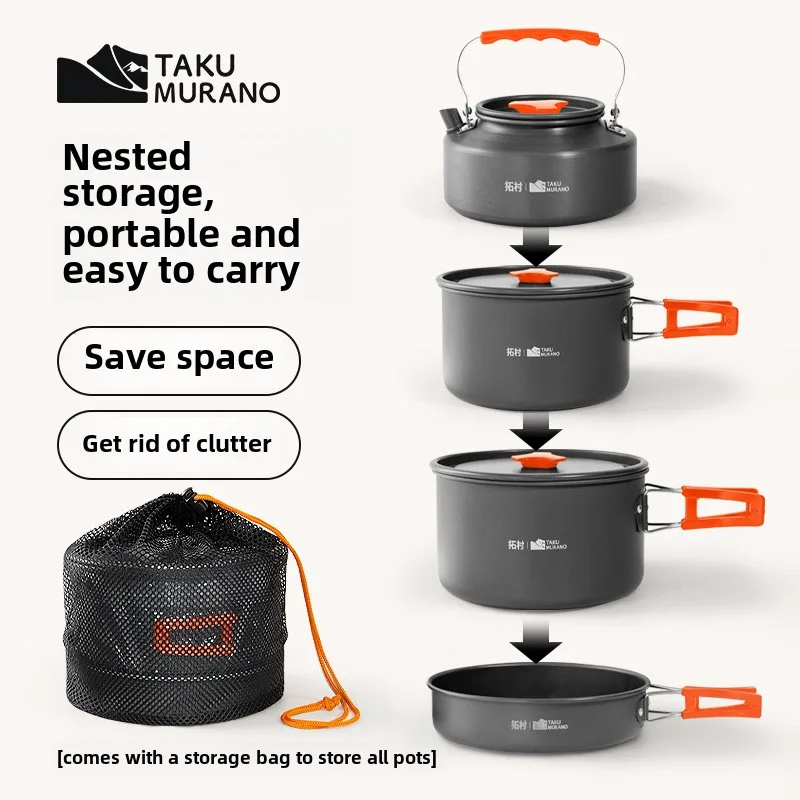 Quality Camping Cooking Set - Juego de vajilla para exteriores de