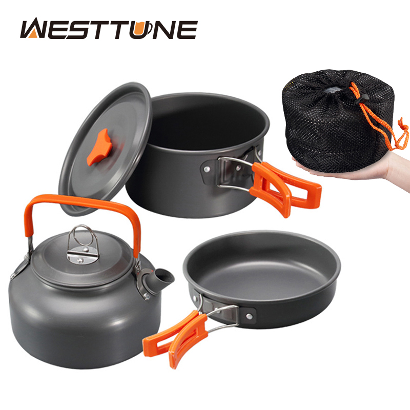 Camping Cooking Gear - WESTTUNE-Kit de utensilios de cocina para