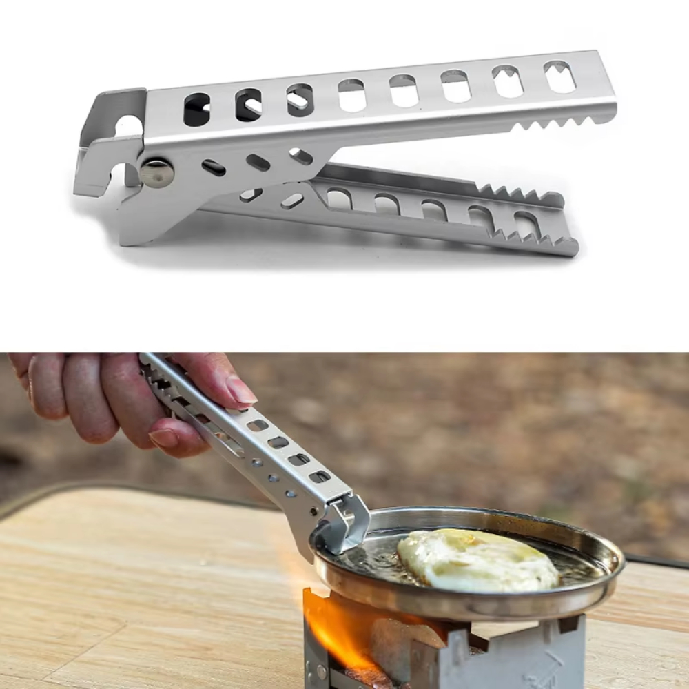 Camping Cooking Utensil Holder - Clip de aleación anticaliente de aluminio