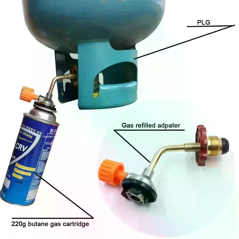 Camping Cooking Jet - Conector adaptador para recarga de cilindros