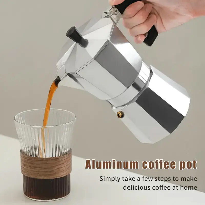 Camping Cooking Gear - Cafetera Moka Clásica de Aluminio de