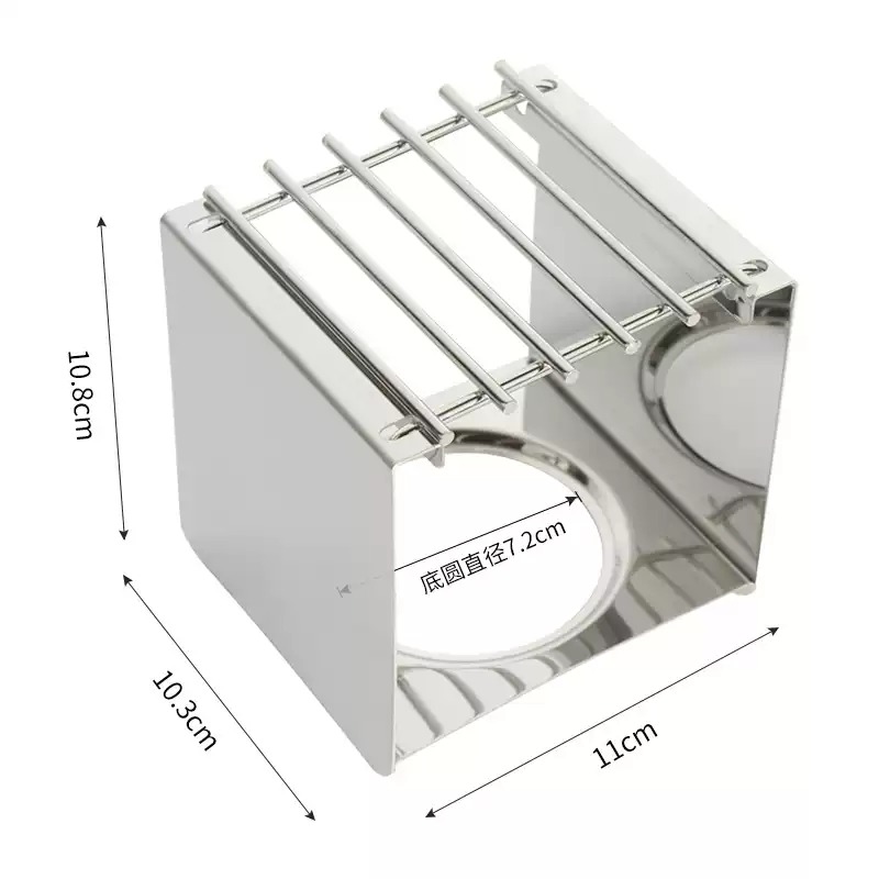 Camping Cooking Gear - Soporte Cuadrado de Acero Inoxidable para