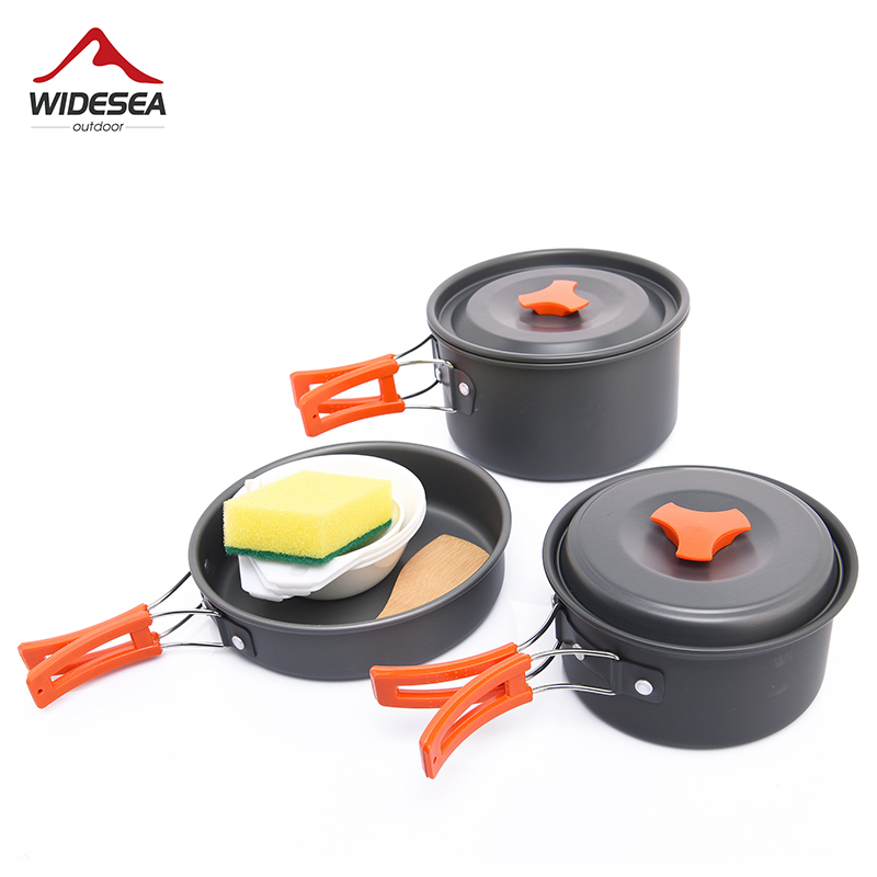 Camping Cooking Pan Set - Widesea-Juego de utensilios de cocina para