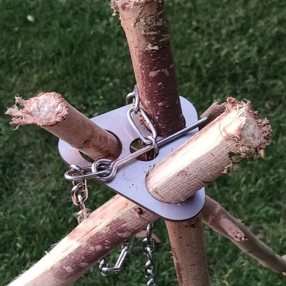 Camping Cooking Gear - Trípode para barbacoa al aire libre,