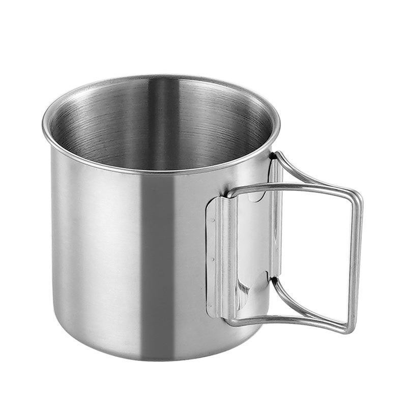 Taza de acero inoxidable para  - Quality Camping Cooking Set reseña y precio