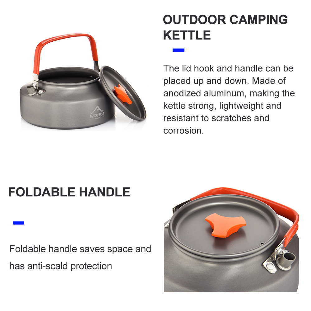 Wideea-hervidor de agua para a - Camping Cooking Gear reseña y precio