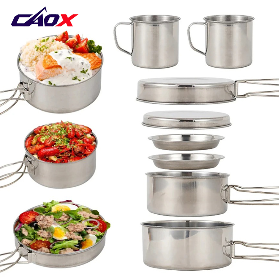 CAOX Juego de Utensilios de Co - Camping Cooking Mess Kit reseña y precio