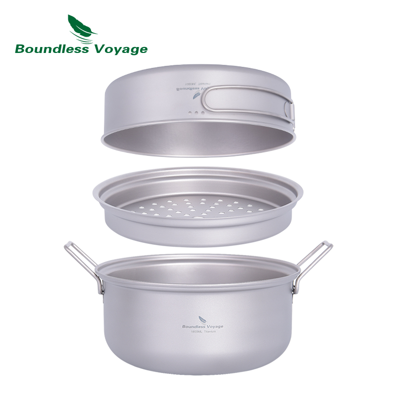 Olla de vapor de titanio Bound - Camping Cooking Pan Set reseña y precio