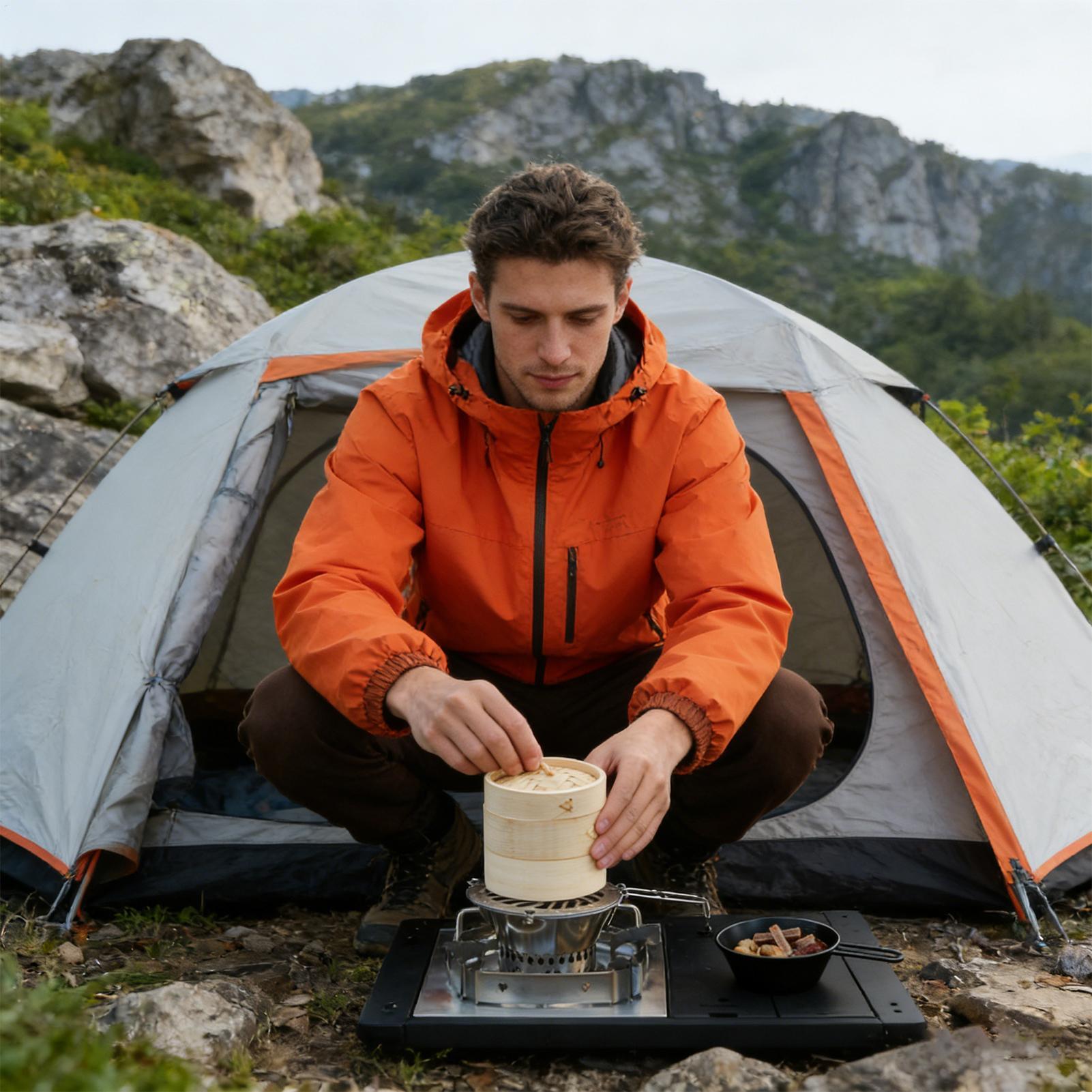 Rejilla redonda para hornear d - Camping Cooking Plate reseña y precio