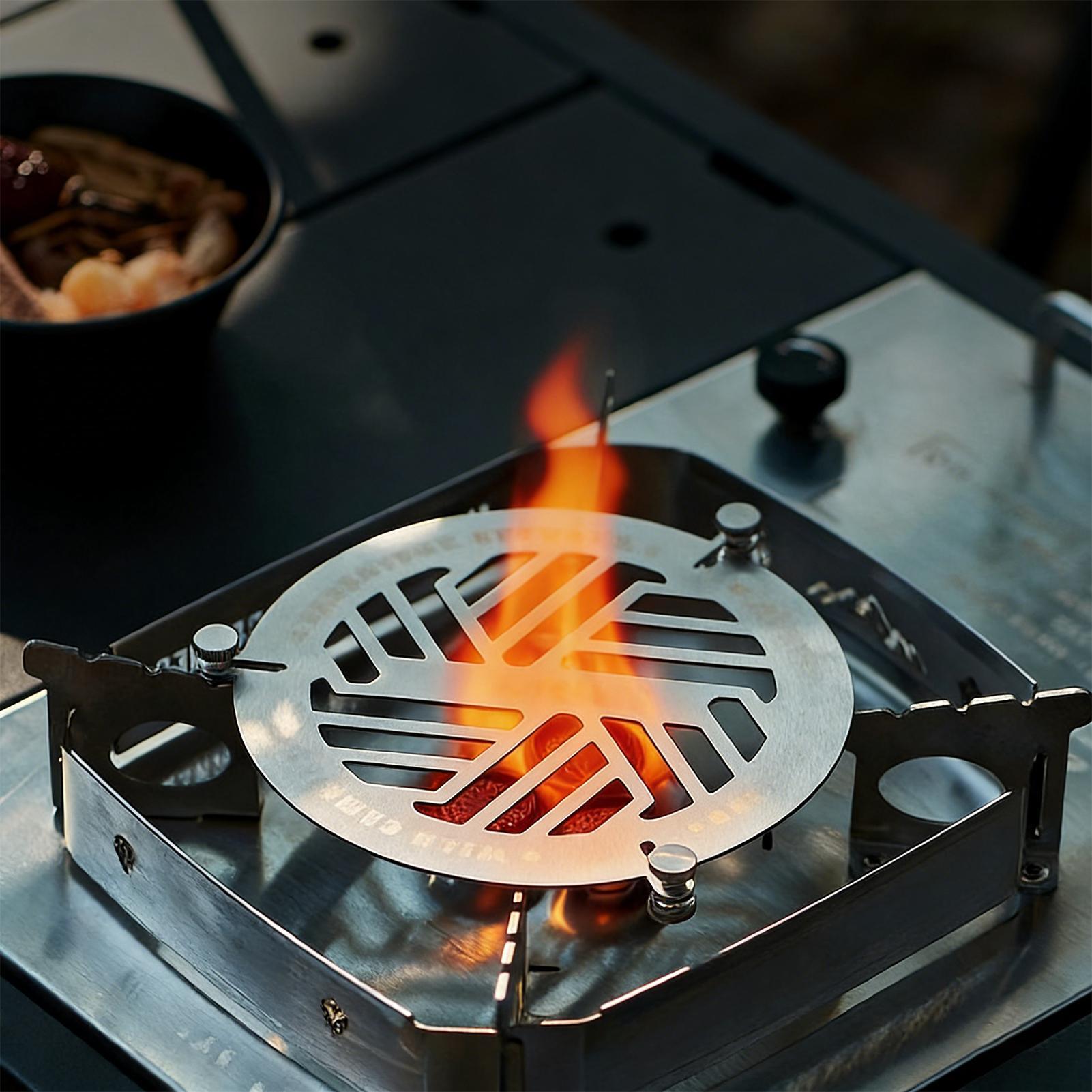 Rejilla redonda para hornear d - Camping Cooking Plate reseña y precio