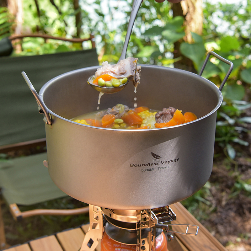 Boundless Voyage-Olla portátil - Camping Cooking Gear reseña y precio