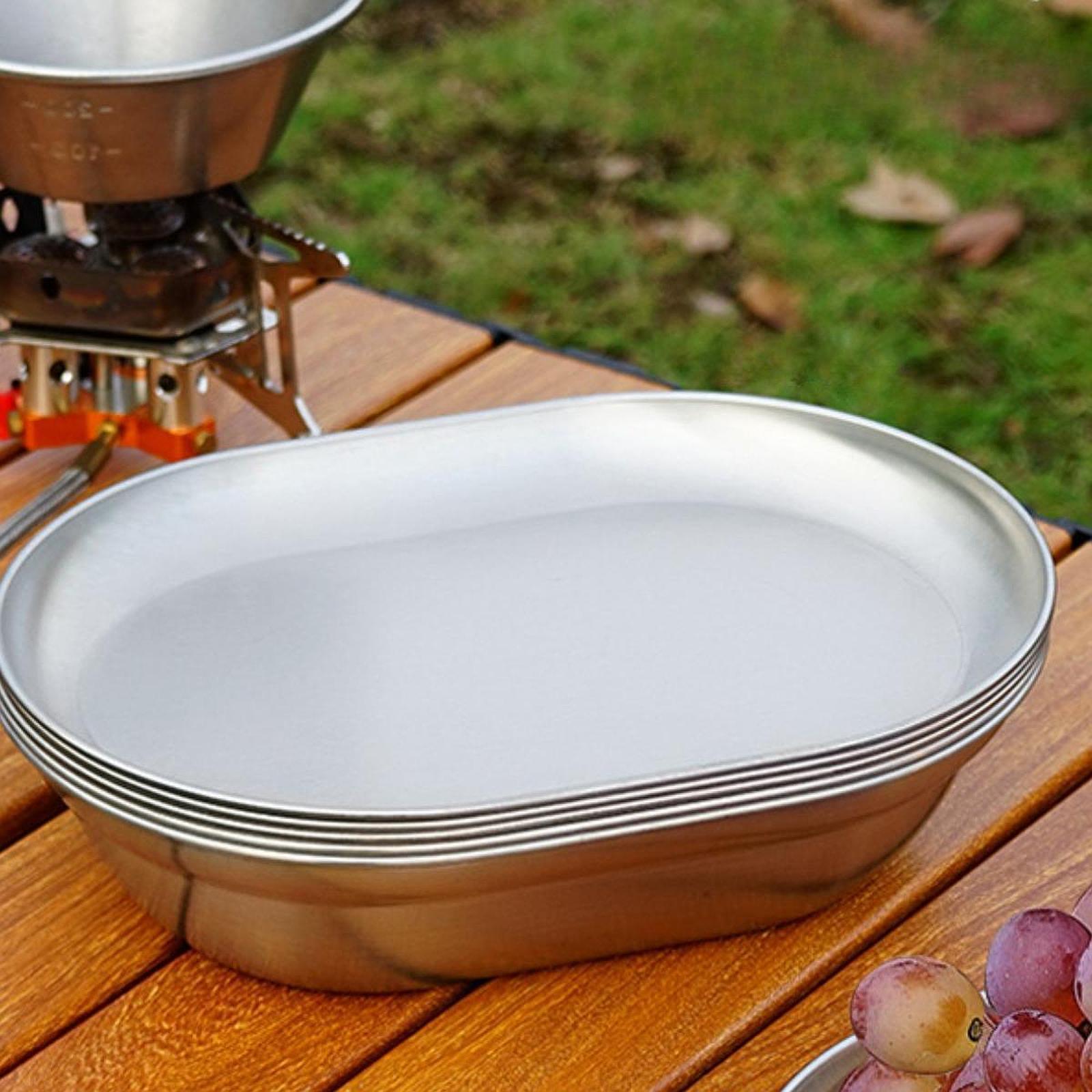 Plato de Camping de Acero Inox - Camping Cooking Plate reseña y precio