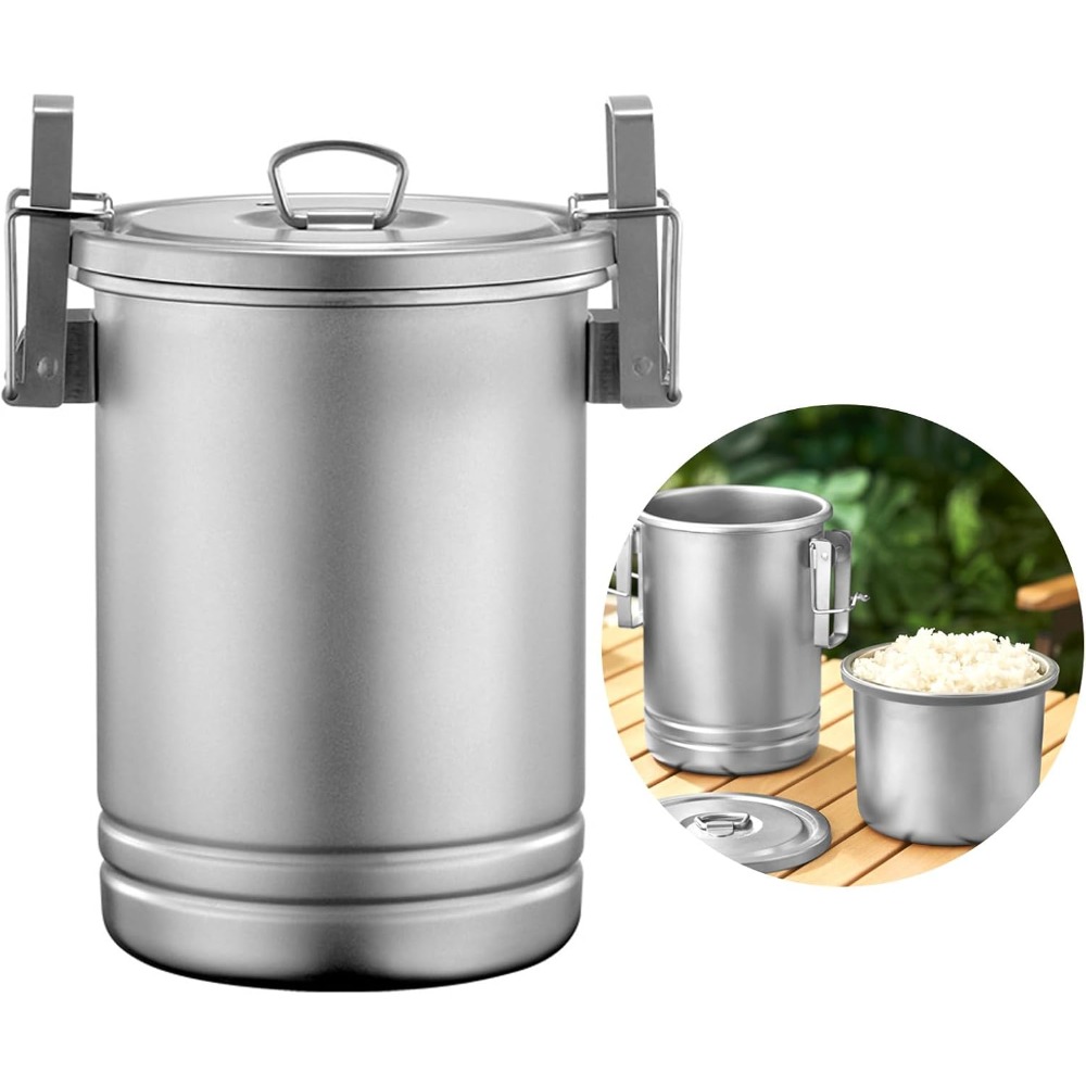 Juego de ollas para cocinar al - Nesting Camping Cooking Set reseña y precio