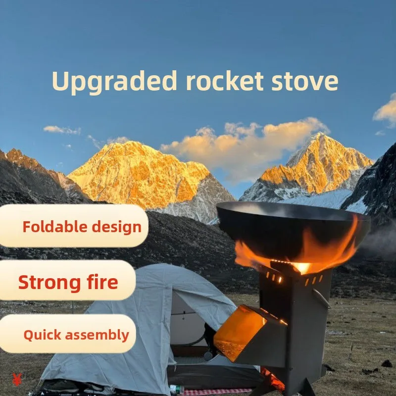 Estufa de Leña Plegable Integr - Camping Cooking Fire Stove reseña y precio
