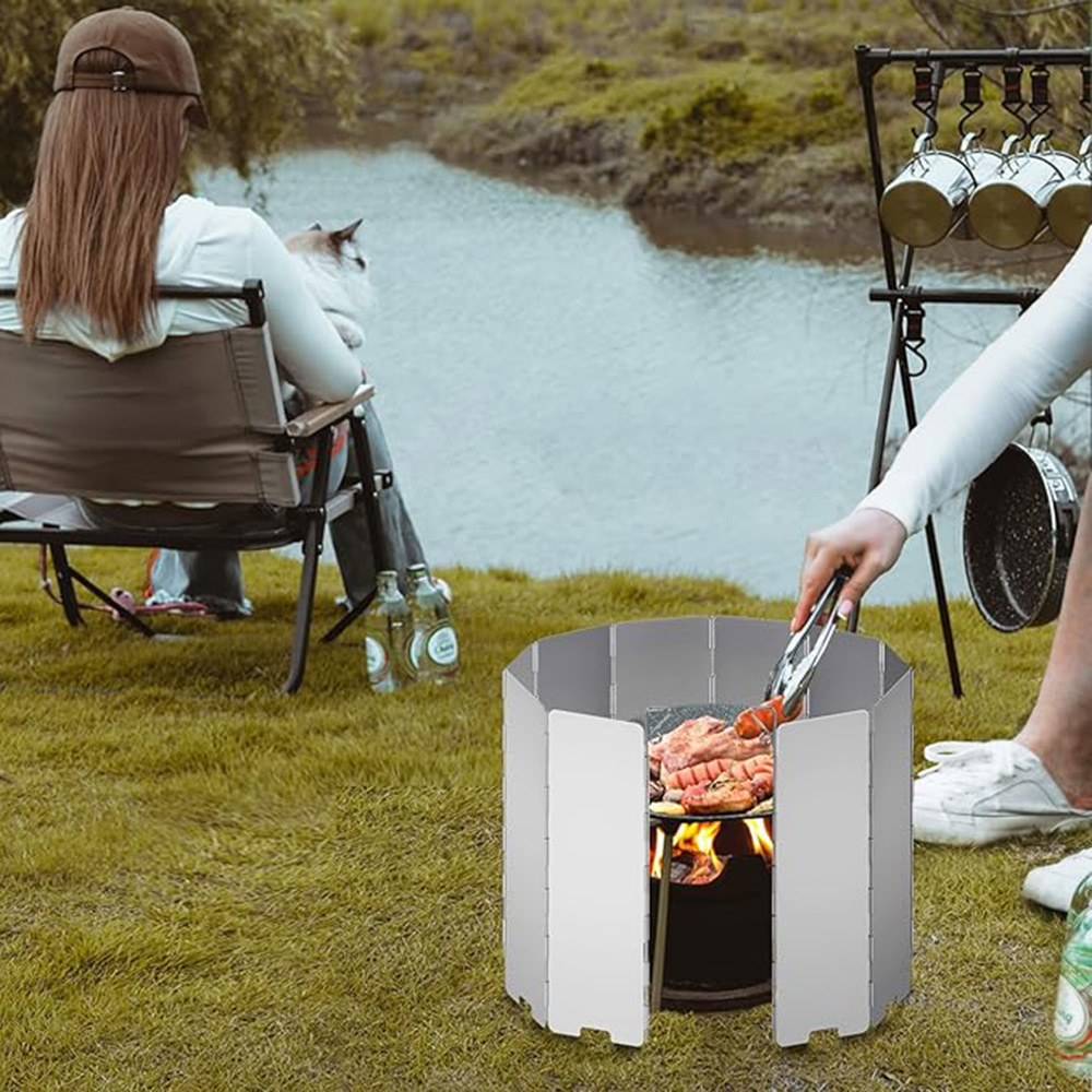 Paravientos Ligero Plegable pa - Camping Cooking Plate reseña y precio