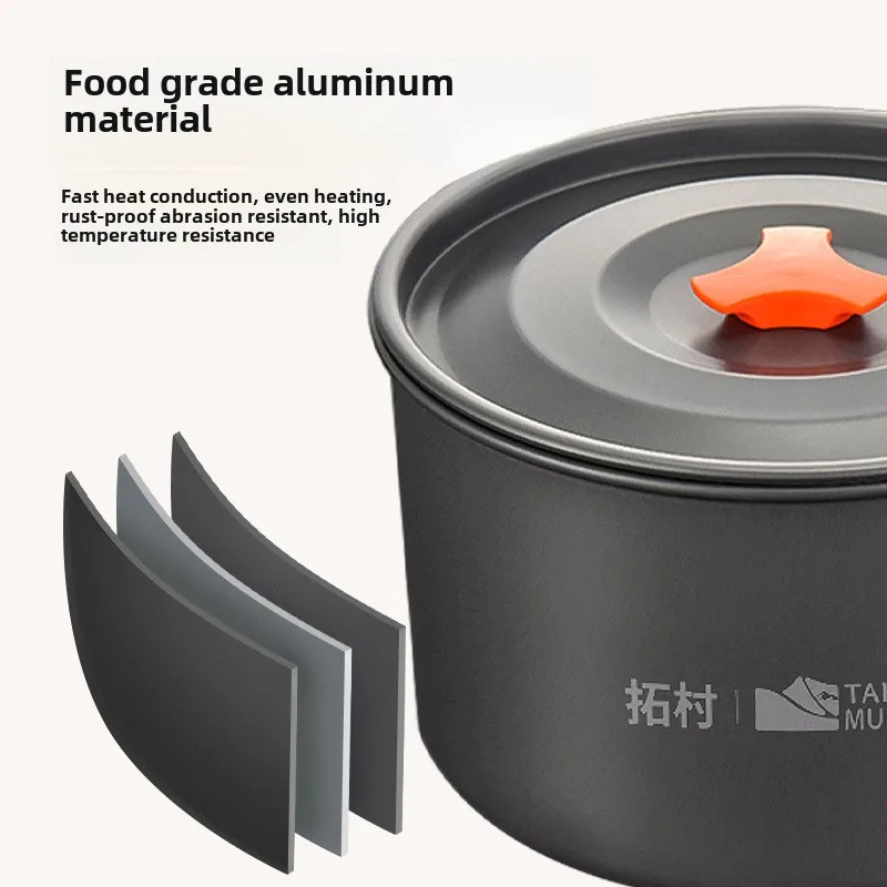 Juego de vajilla para exterior - Quality Camping Cooking Set reseña y precio