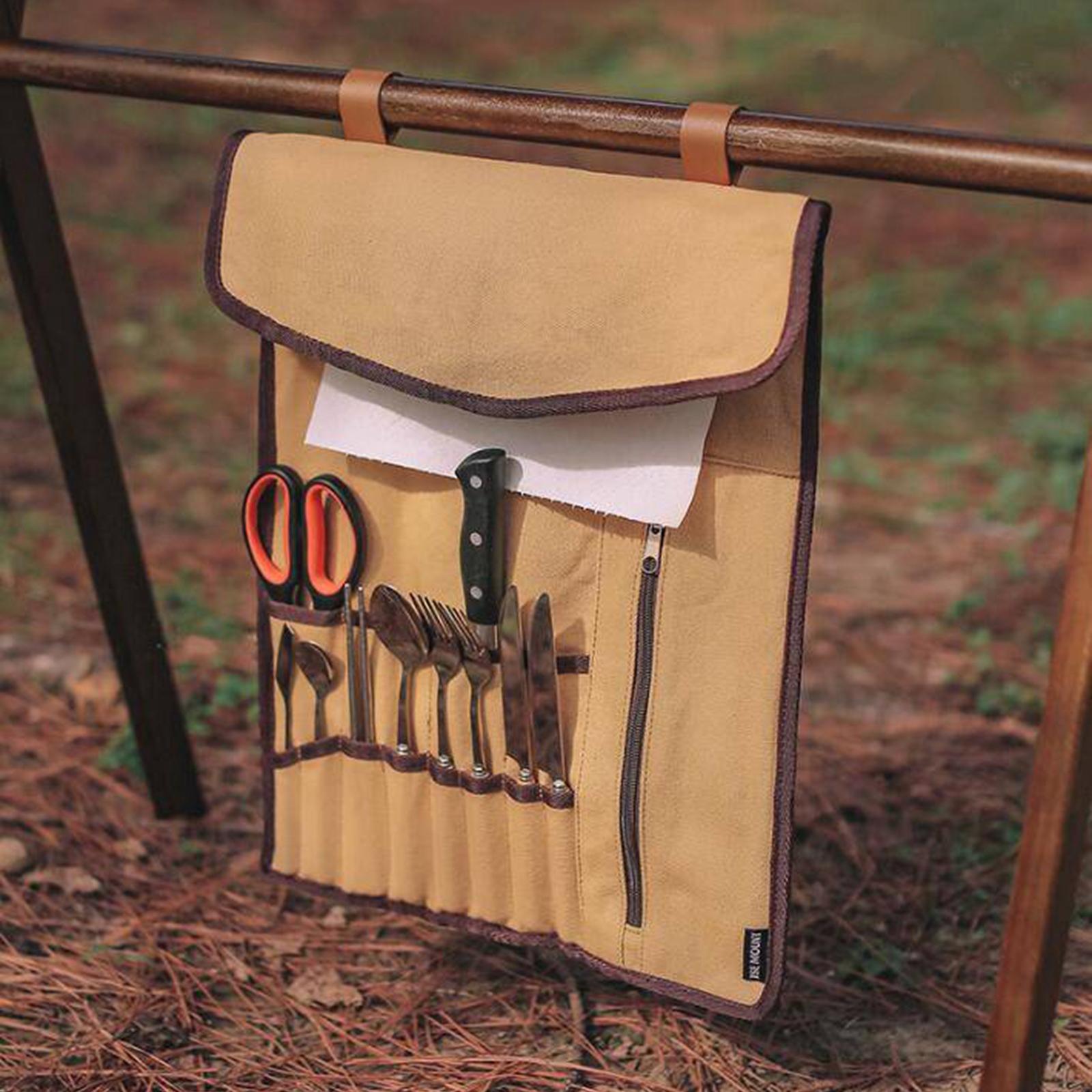 Bolsa enrollable portátil para - Camping Cooking Utensil Holder reseña y precio