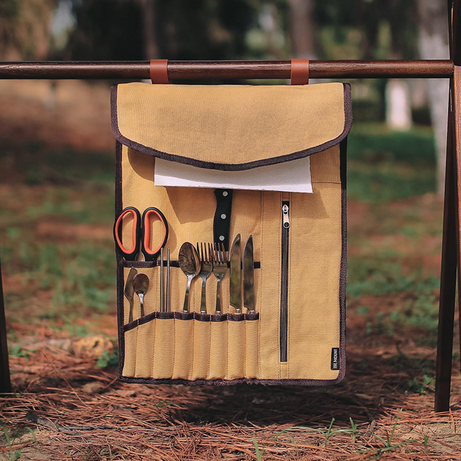 Bolsa enrollable portátil para - Camping Cooking Utensil Holder reseña y precio