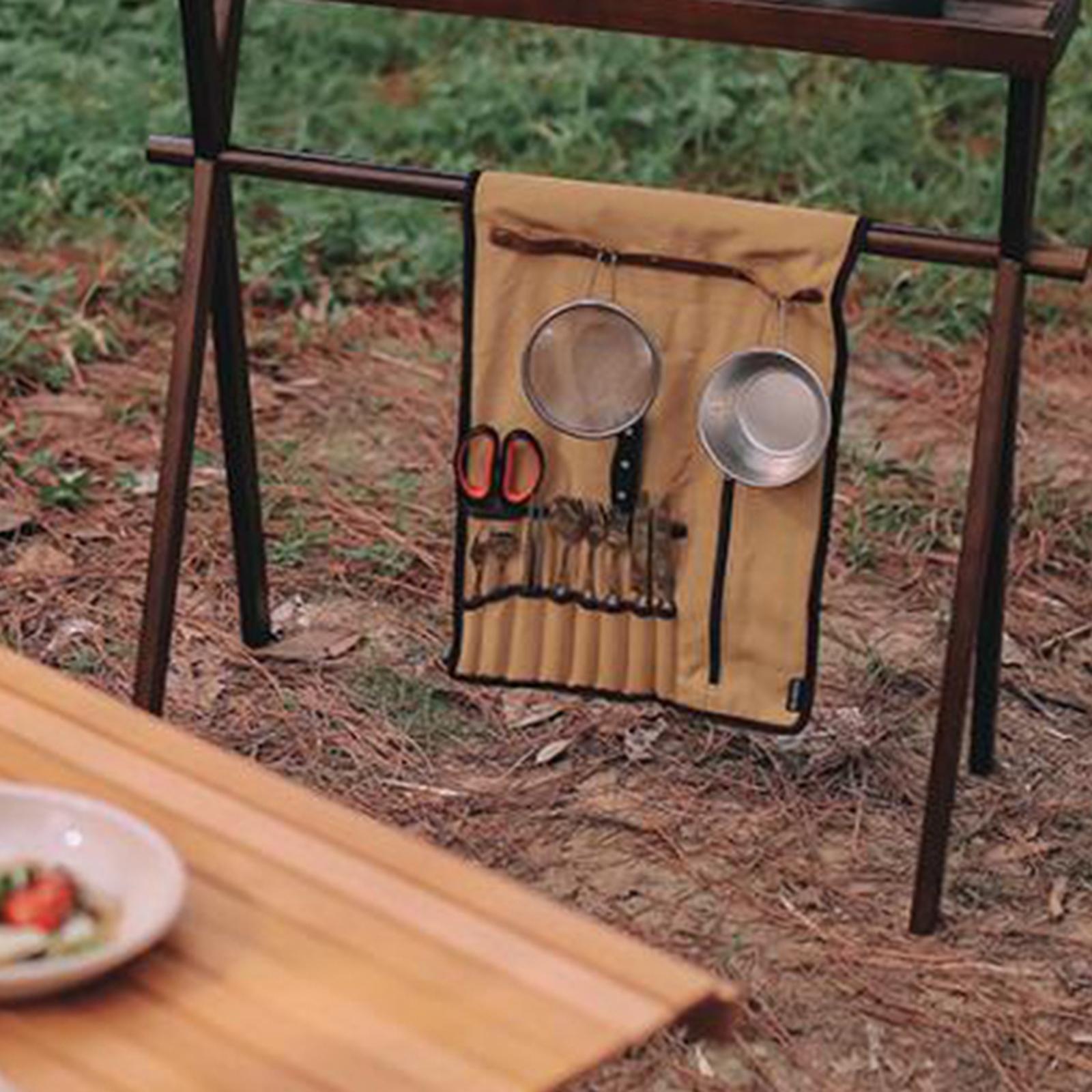 Bolsa enrollable portátil para - Camping Cooking Utensil Holder reseña y precio