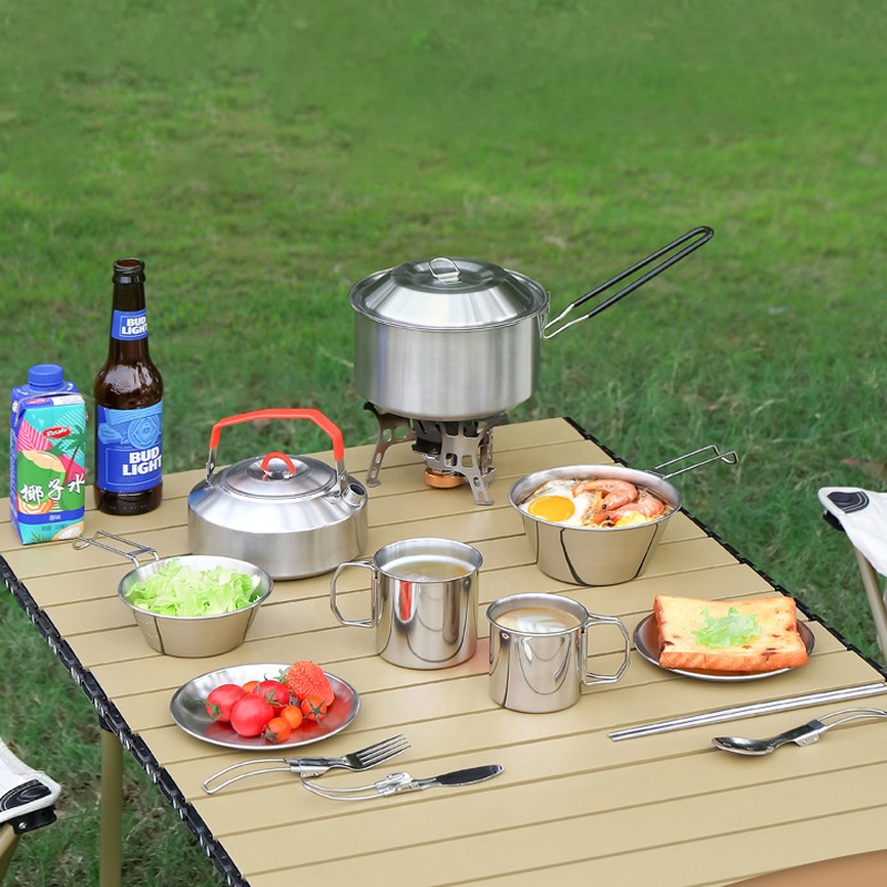 Gran oferta, utensilios de coc - Camping Cooking Mess Kit reseña y precio