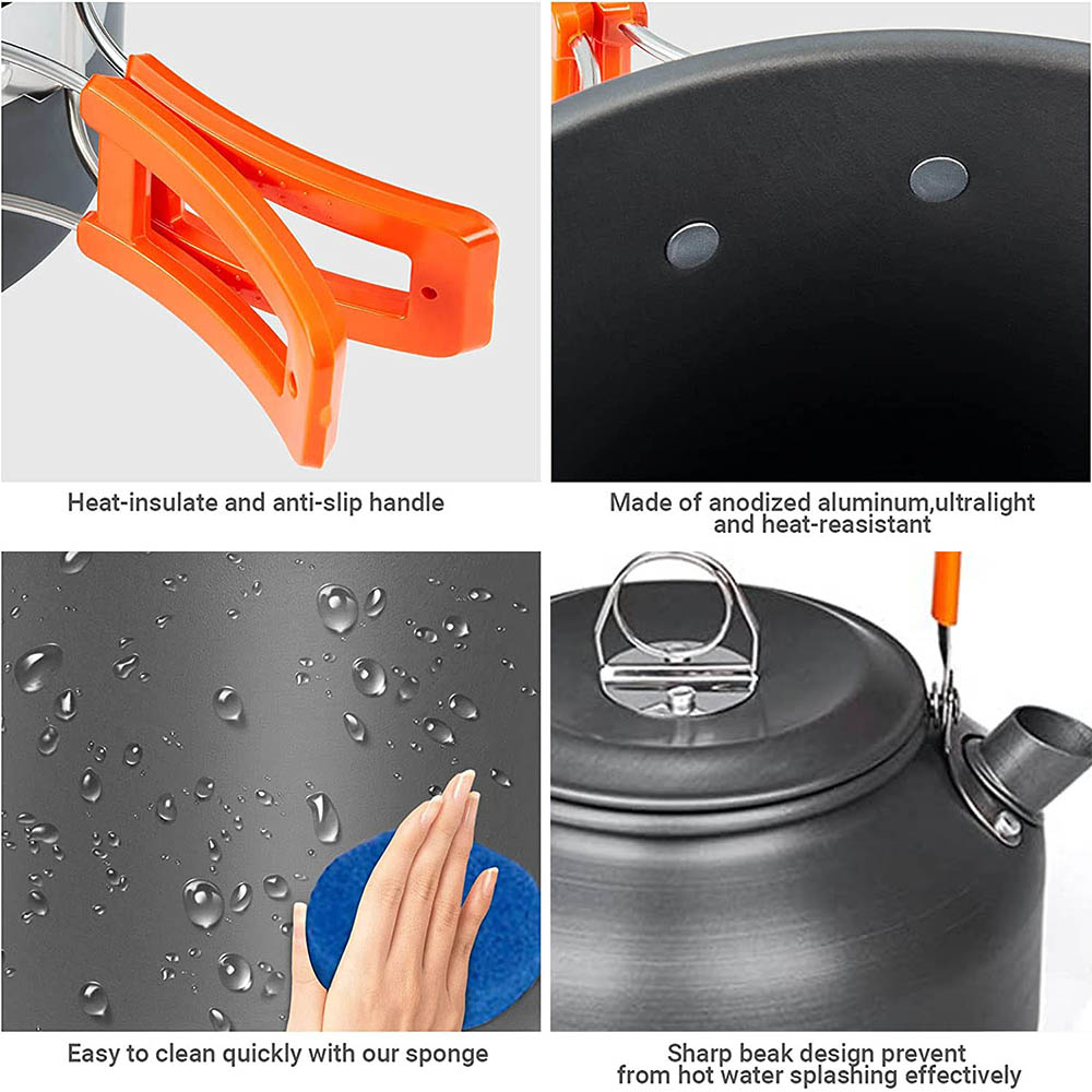 1 Uds./1 Juego de utensilios d - Camping Cooking Pan Set reseña y precio