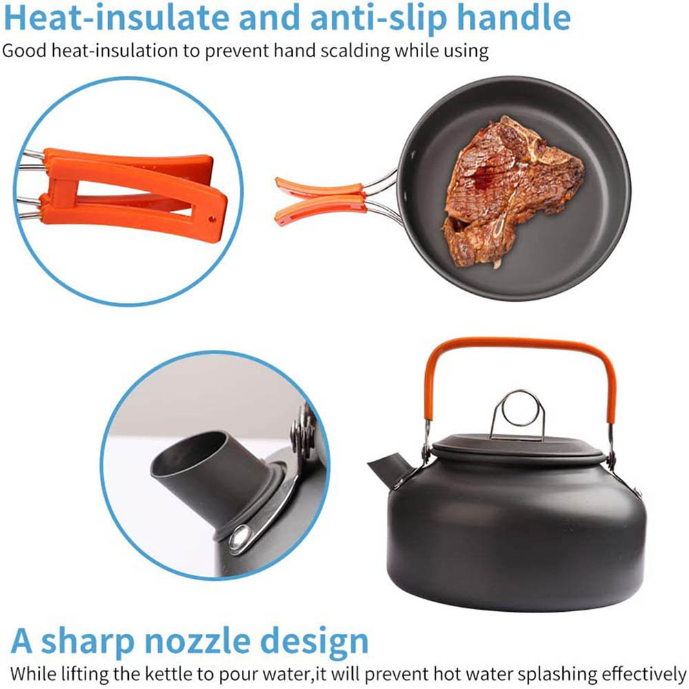 1 Uds./1 Juego de utensilios d - Camping Cooking Pan Set reseña y precio