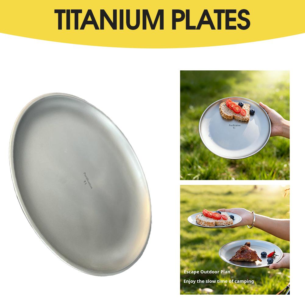 Plato de titanio puro para aca - Camping Cooking Plate reseña y precio