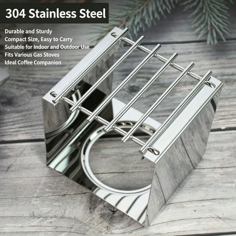 Soporte Cuadrado de Acero Inox - Camping Cooking Gear reseña y precio