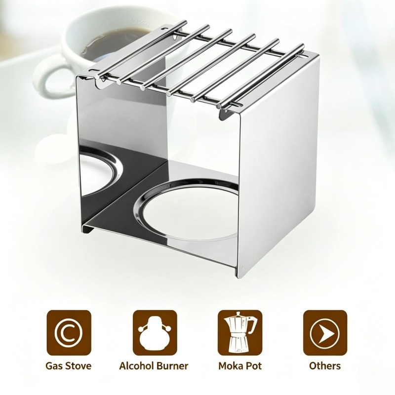 Soporte Cuadrado de Acero Inox - Camping Cooking Gear reseña y precio