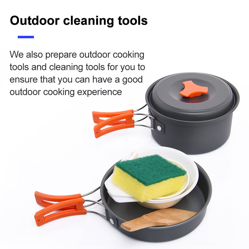 Widesea-Juego de utensilios de - Camping Cooking Pan Set reseña y precio
