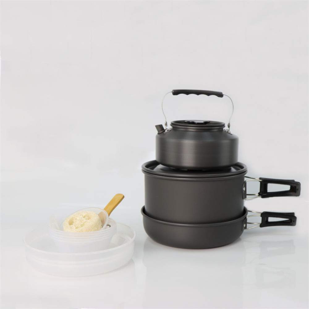 Juego de cocina grande para ex - Nesting Camping Cooking Set reseña y precio