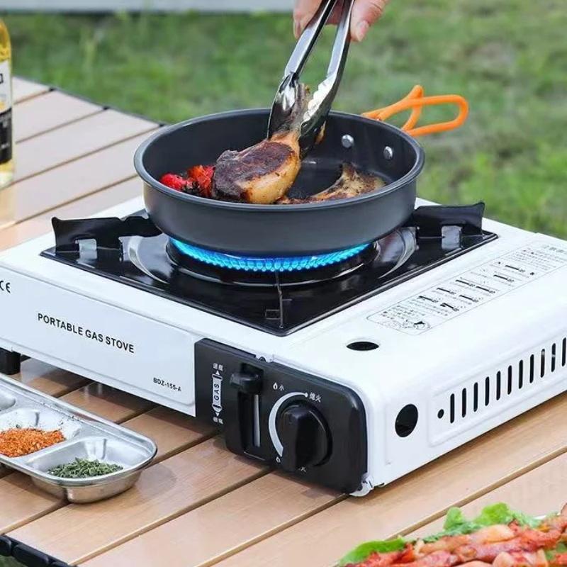 Estufa de Cassette portátil pa - Camping Cooking Set Compact reseña y precio