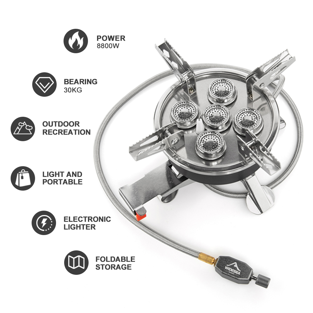 Estufa de Gas Widesea para aca - Camping Cooking Plate reseña y precio