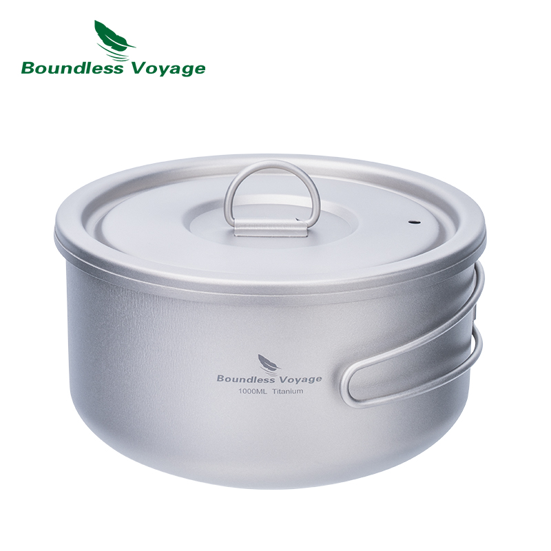 Olla de Camping de titanio Bou - Camping Cooking Gear reseña y precio