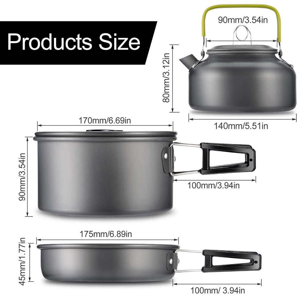 Juego de utensilios de cocina  - Camping Cooking Gear reseña y precio