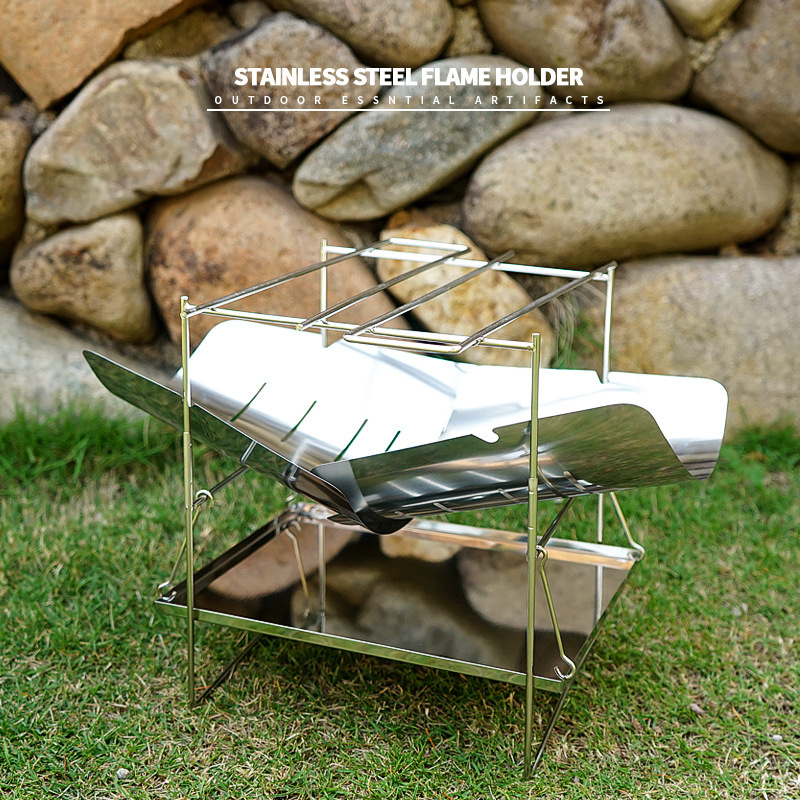 Estufa de leña para acampar, e - Camping Cooking Fire Stove reseña y precio